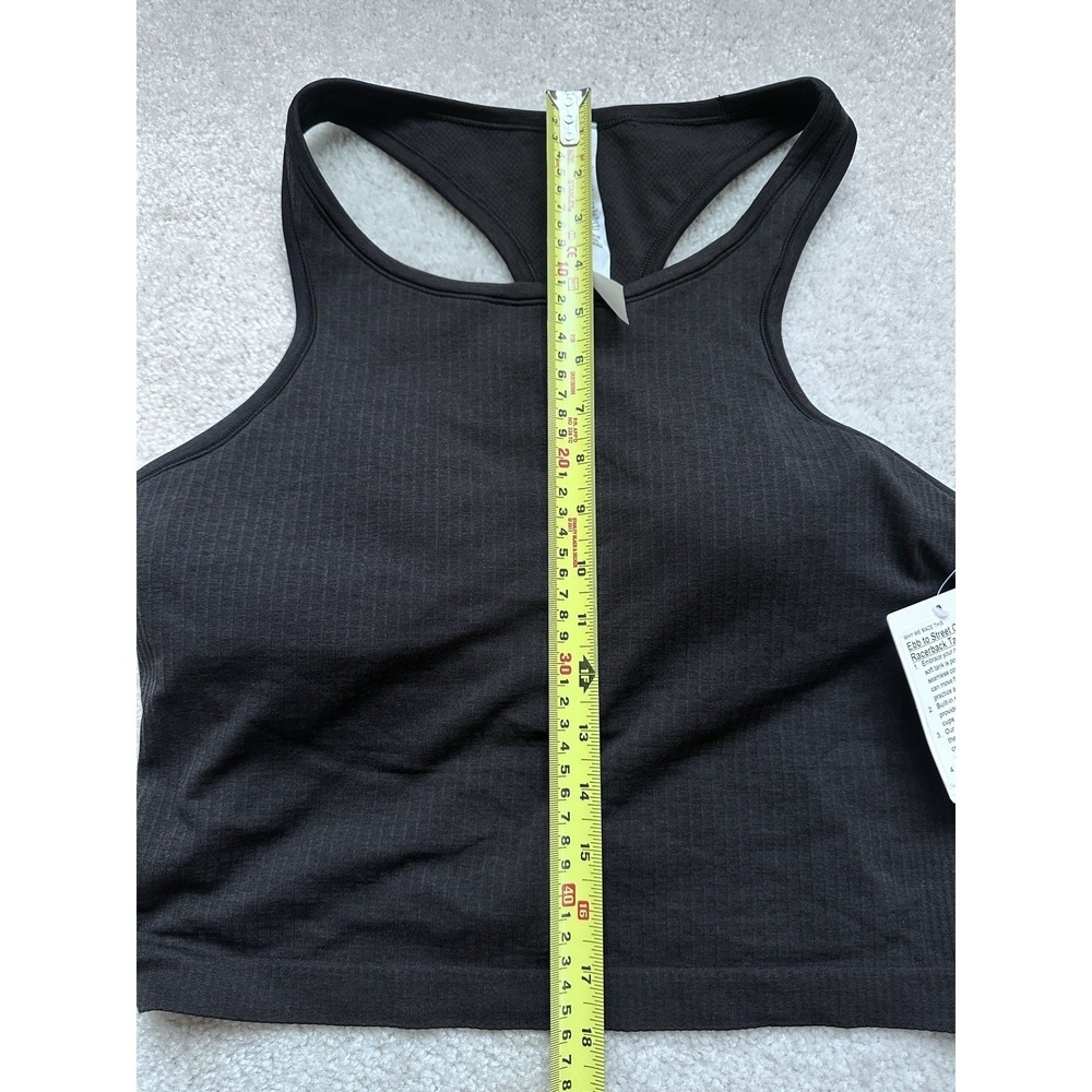 NWT Lululemon Trapeze Twist Tank - Ebb To Street Cropped Racerback Tank Size 12 - Picture 5 of 9